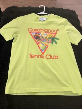Casablanca Tennis Club Neon Graphic T-Shirt | Designer Streetwear Tee |